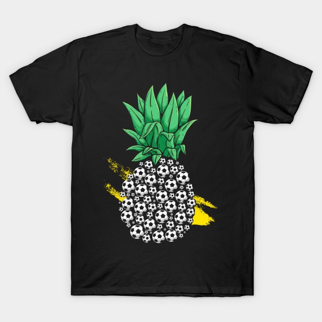 Football Player Costume For Women Men Pineapple Aloha Beaches Hawaii Soccer Players Gift For Women Men T-Shirt by paynegabriel